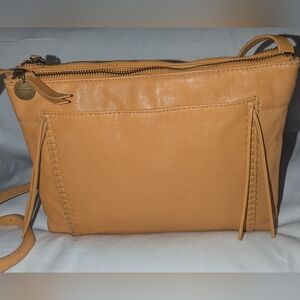 Lucky Brand Mustard Yellow Leather Crossbody Bag
